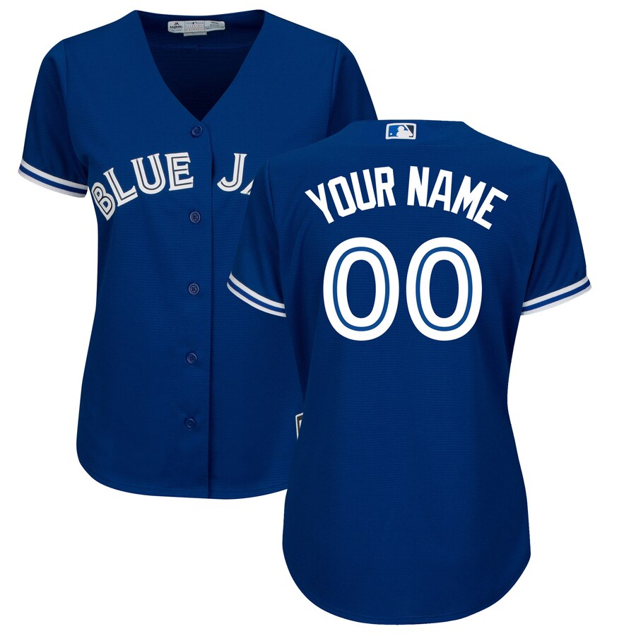 Majestic Toronto Blue Jays Womens Royal Alternate Cool Base Custom Jersey->customized mlb jersey->Custom Jersey